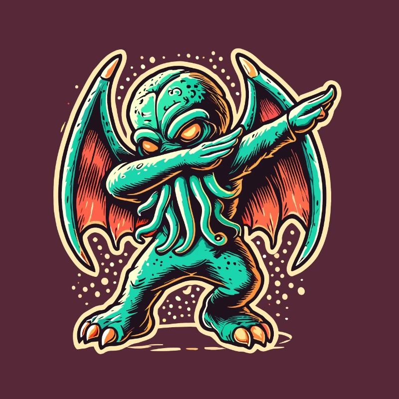 Lustiger Dabbender Cthulhu Dabbing Design