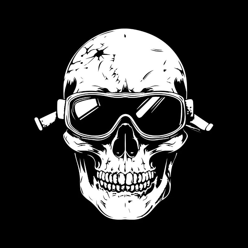 Ski Ski Goggles Skull