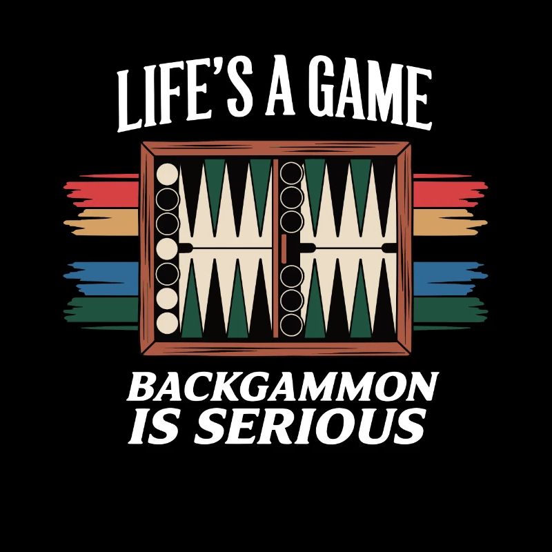 La vie est un jeu de backgammon est sérieux Lovers Board G
