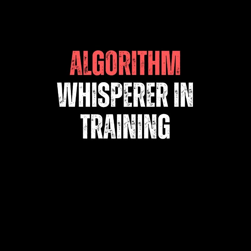 Chuchoteur d’algorithme en formation Drôle de technologie de codage