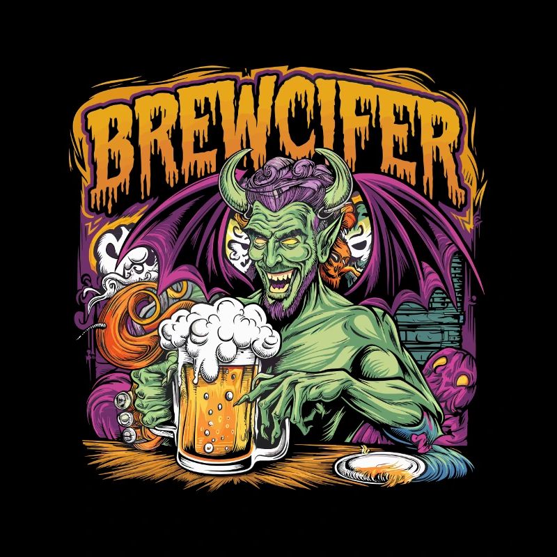 Brewcifer Devil Beer Lover Halloween