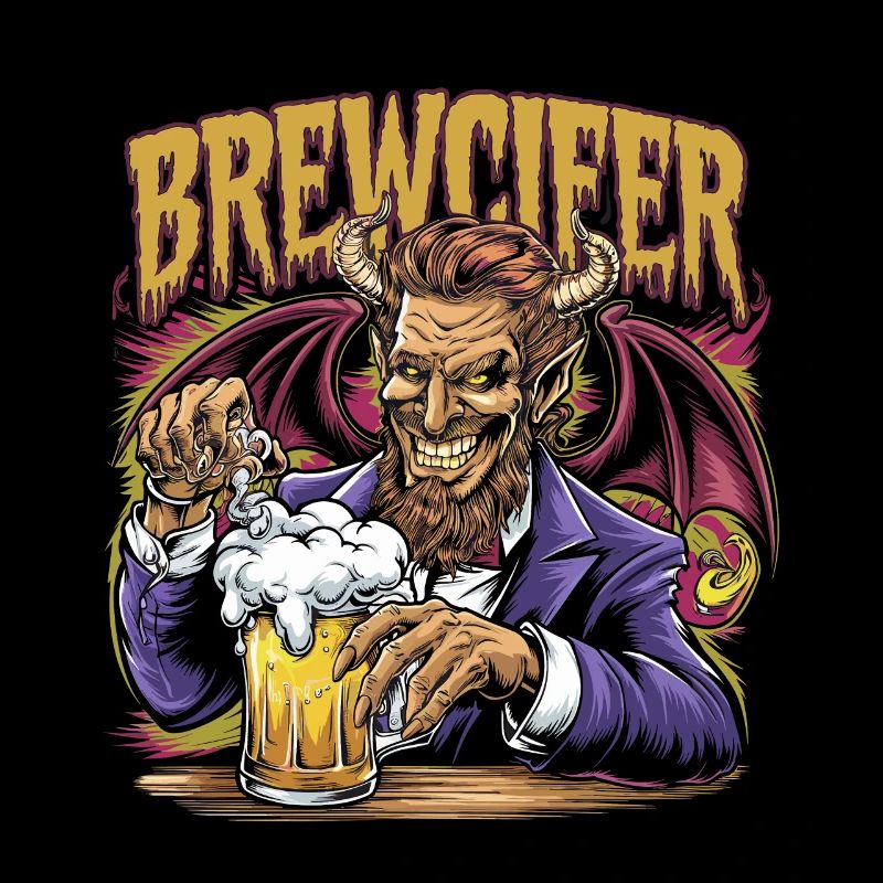Brewcifer Devil Beer Lover Halloween