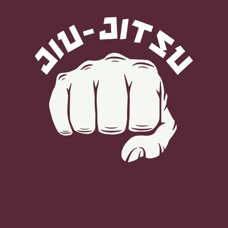 Graphismes de poing de jiu-jitsu cool