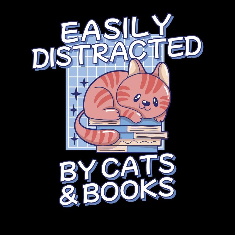 Leicht Ablenkbar Durch Katzen und Bücher