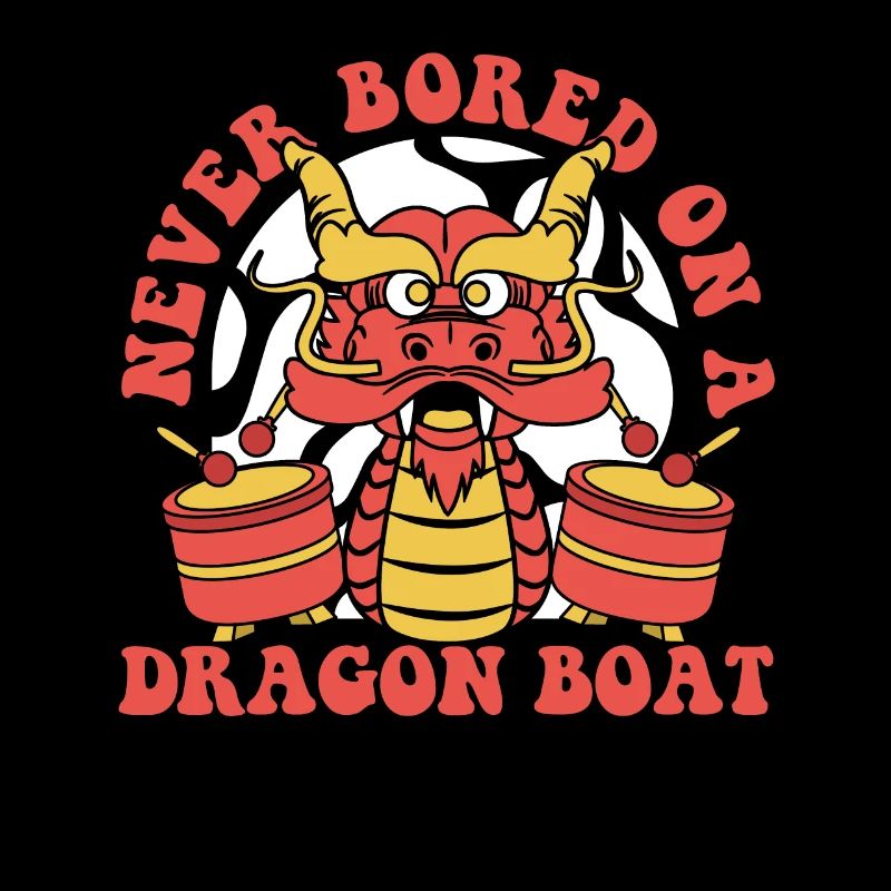Never Bored On A Dragon Boat Drummer Team Lover