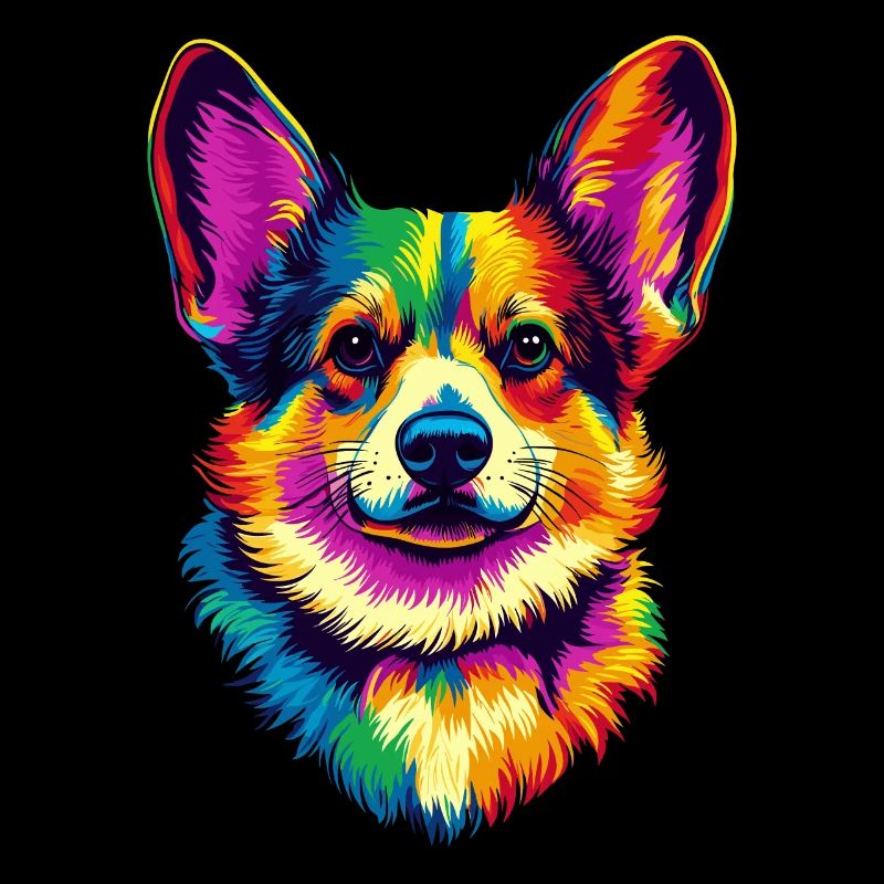 Corgi Bunt Regenbogen Welsh Corgi Cardigan Corgis