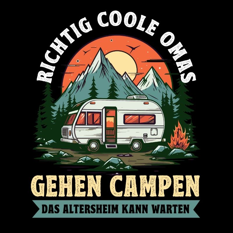 Camping Camper Des grands-pères vraiment cool font du camping