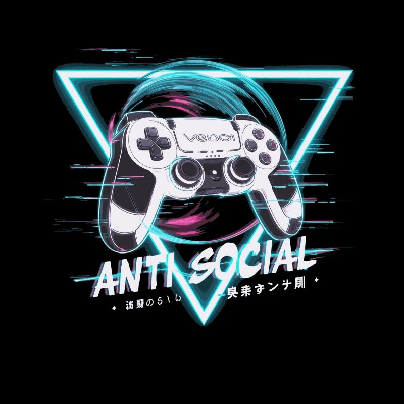 Gaming Controller Glitch Design