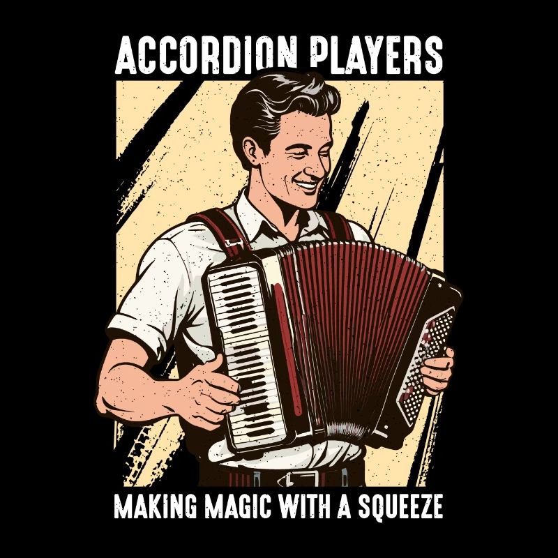 Accordion Players Making Magic Wind Instrument