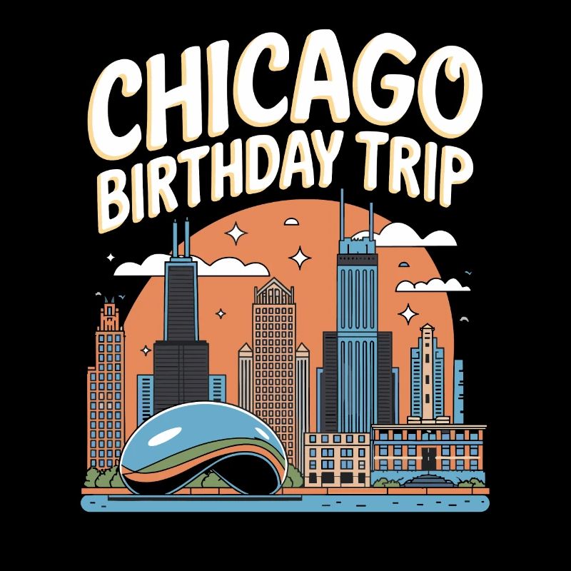 Chicago Geburtstag Reise Skyline