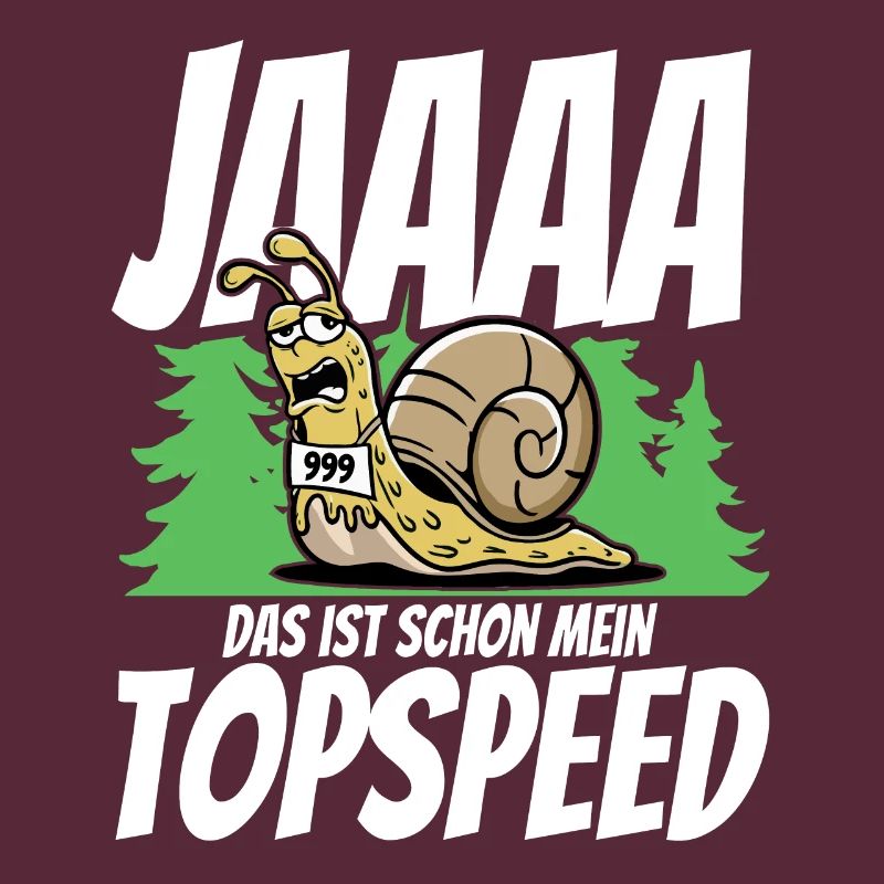 L’escargot de course dit oui, c’est déjà la vitesse de pointe