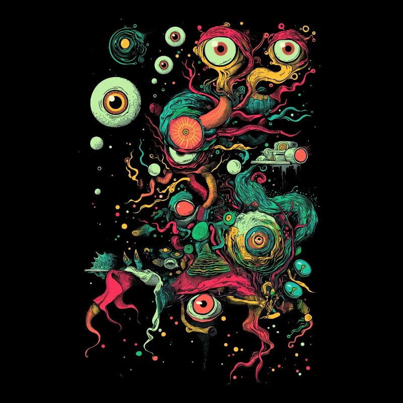 Weirdcore Ästhetische Augen Augäpfel Äste Dreamcor