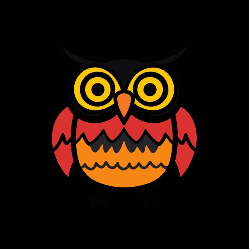 Eule Halloween Comic Lustig