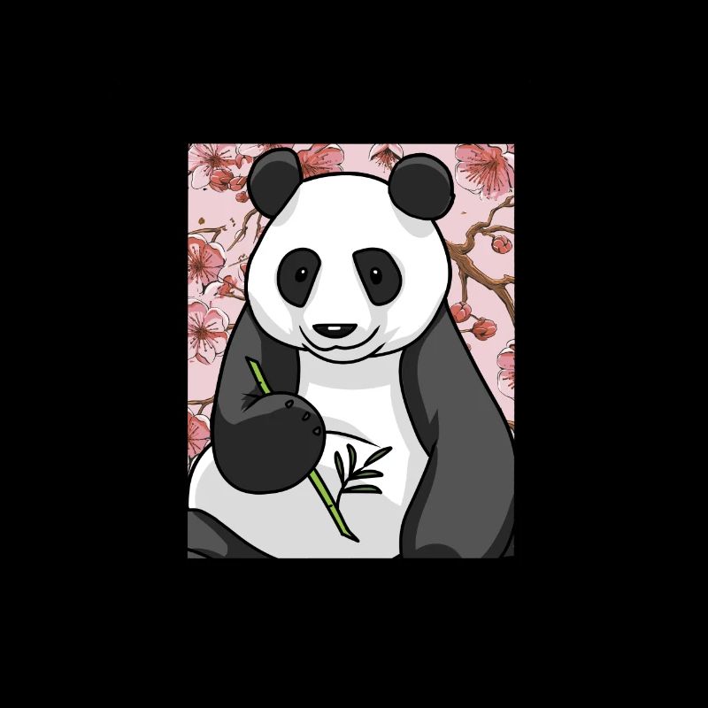 Panda Ours Panda Ours Chine Cerisier Fleur Asie