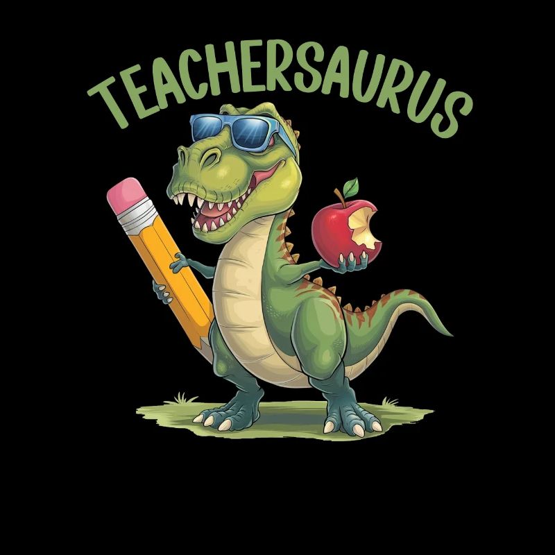 Teachersaurus Rex Dinosaure Professeur Professeur