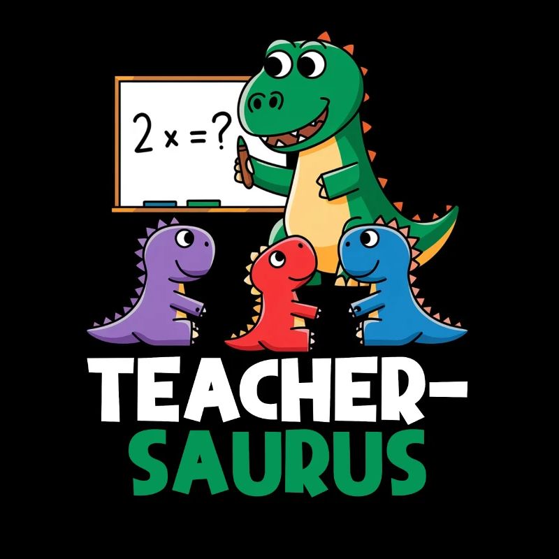 Teachersaurus Rex Dinosaure Professeur Professeur