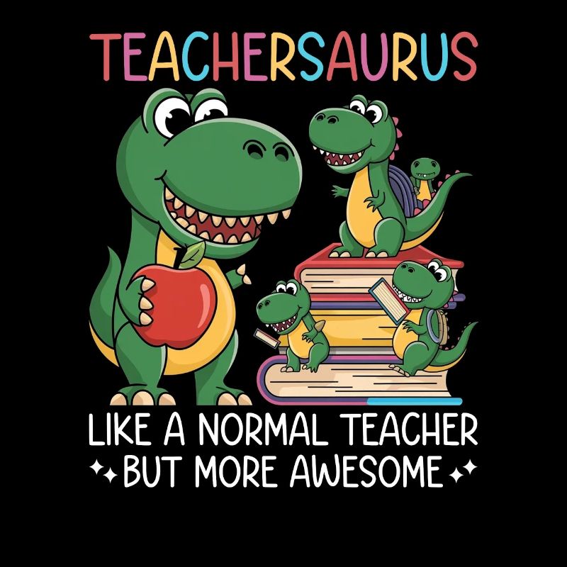 Teachersaurus Rex Dinosaure Professeur Professeur