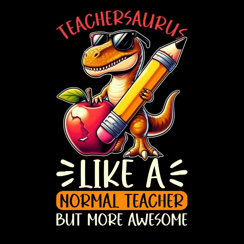Teachersaurus Rex Dinosaure Professeur Professeur
