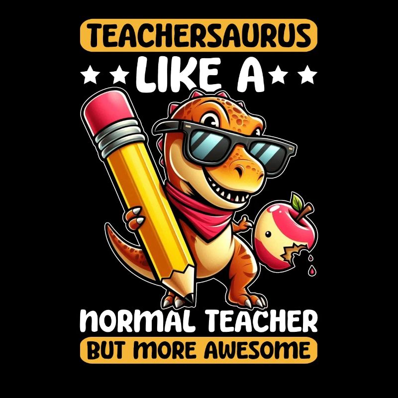 Teachersaurus Rex Dinosaure Professeur Professeur