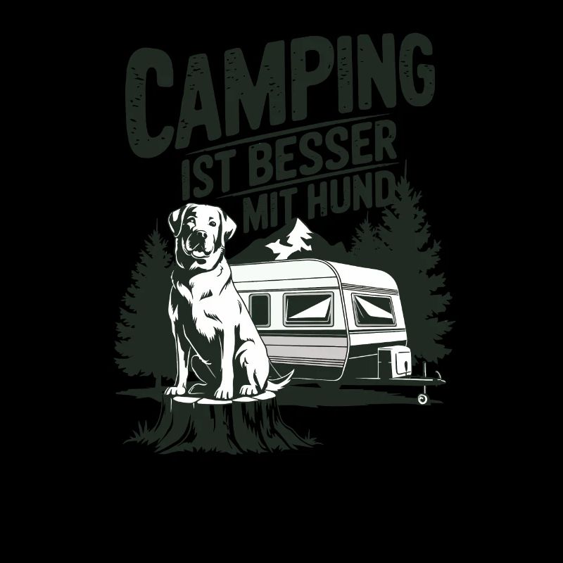 Camping ist besser mit Hund