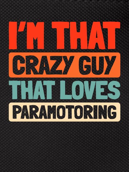 Paramotor paragliding