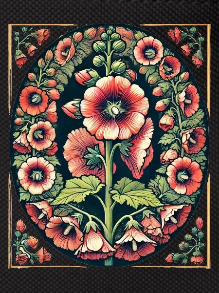 Hollyhocks