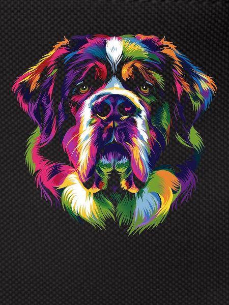 St. Bernard Dog Popart
