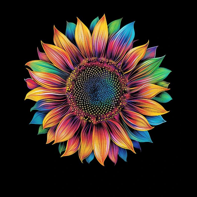 Fleur de tournesol Popart