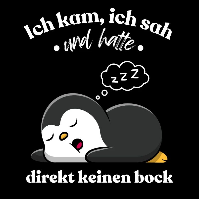 Funny Gift Penguin Funny Humor Lazy Fun