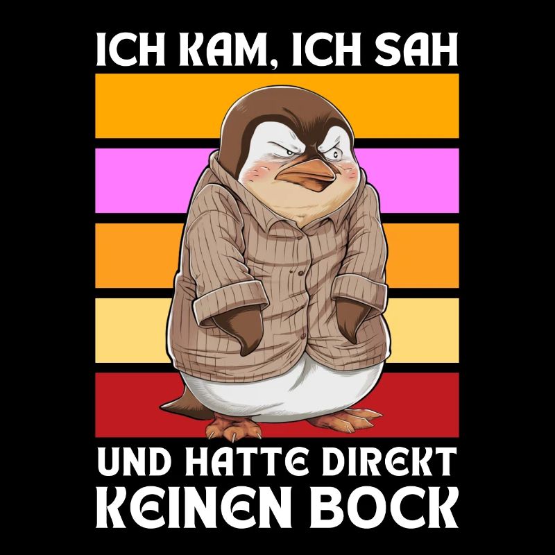 Funny Gift Penguin Funny Humor Lazy Fun