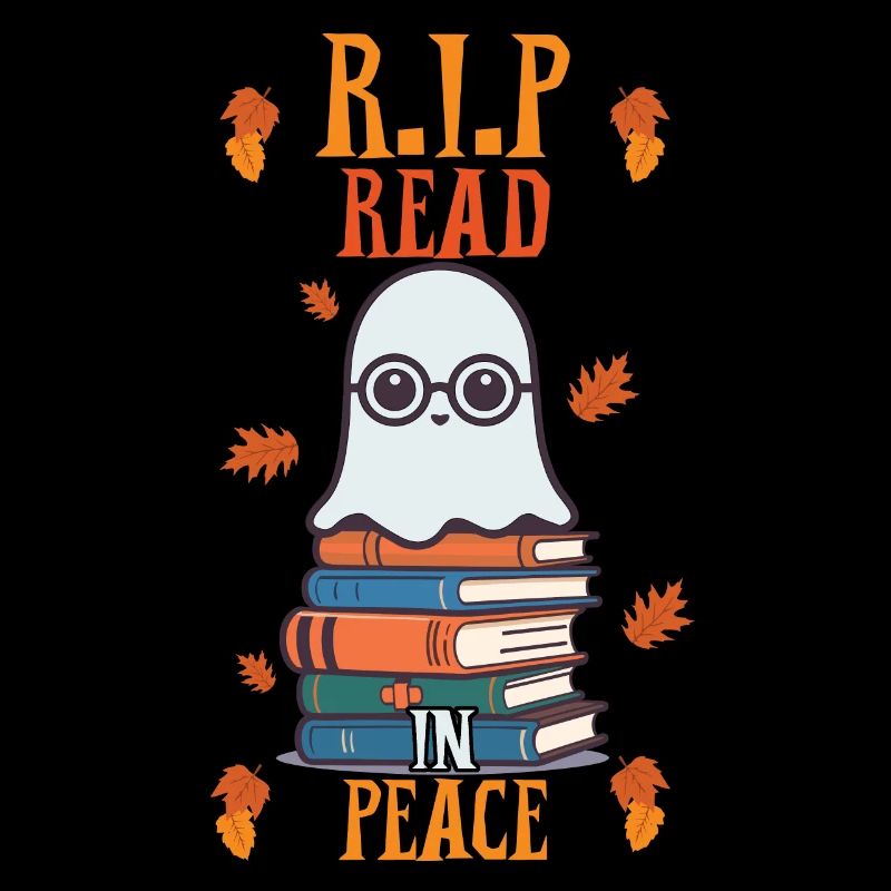 Read In Peace Cute Book Lover Ghost