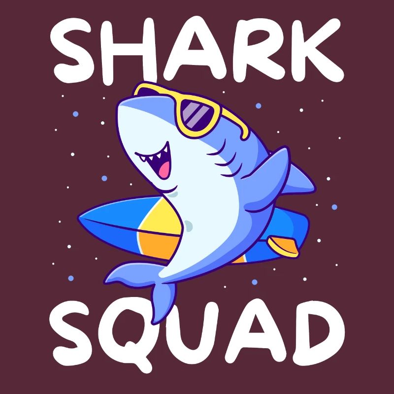 Shark Squad Fun Thème de la plage et du surf