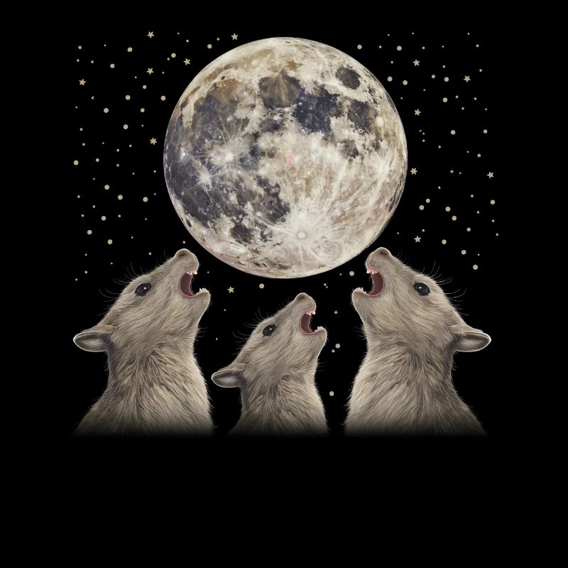 Chinchilla Pet Howling Moon