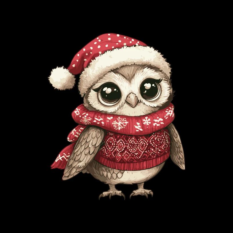 Eule Weihnachten