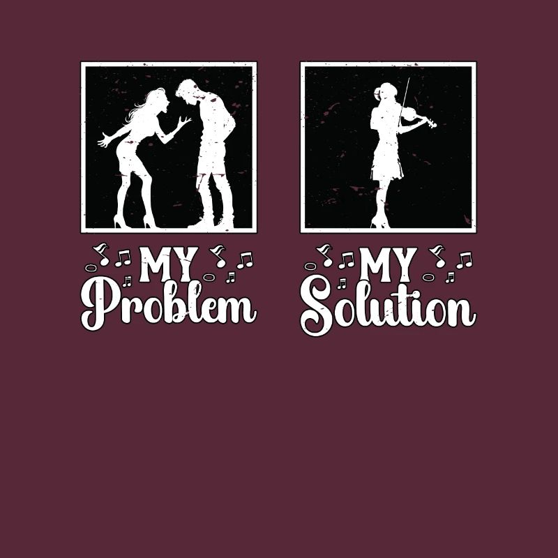 Fiddle Player My Problem My Solution Pictogram Mom