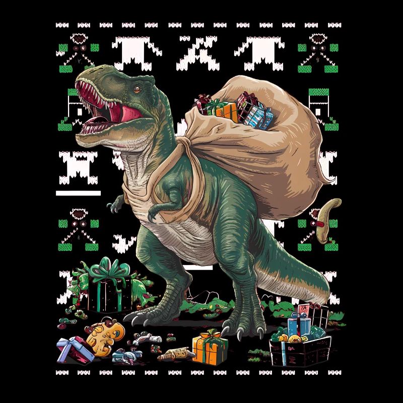 Dinosaure Moche Noël Noël Trex