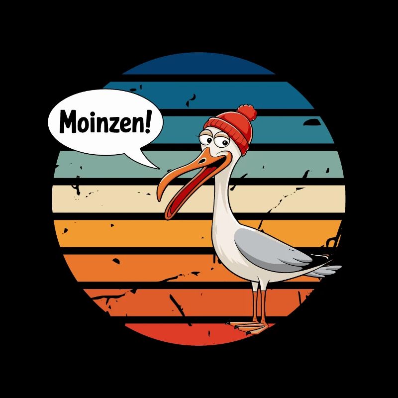 Hamburg Moin Moinzen Möwe Nordsee Küste Urlaub Fun