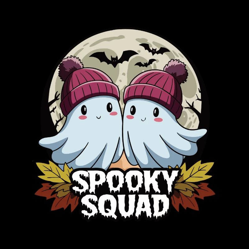 Halloween Spooky Squad Ghost with Hat