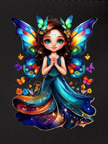Charming butterfly fairy
