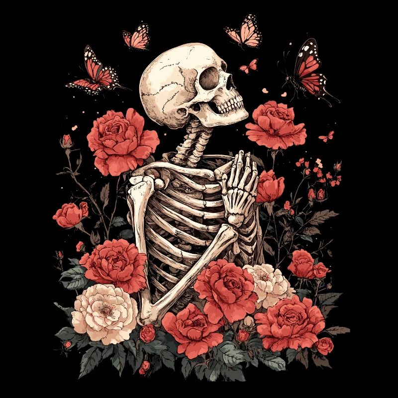 Skelett Blumen