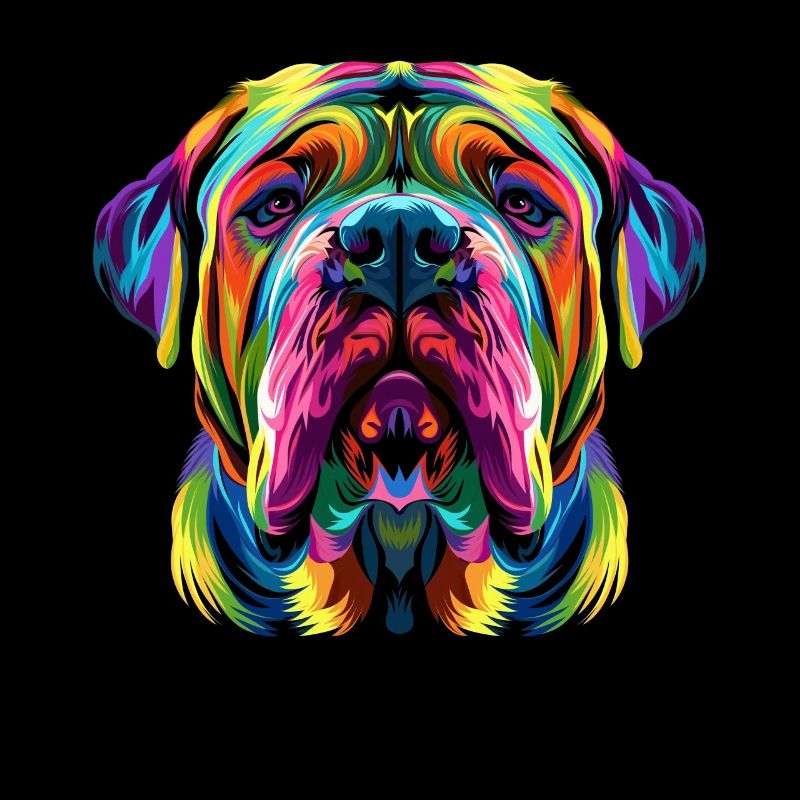 Mastiff Dog Popart