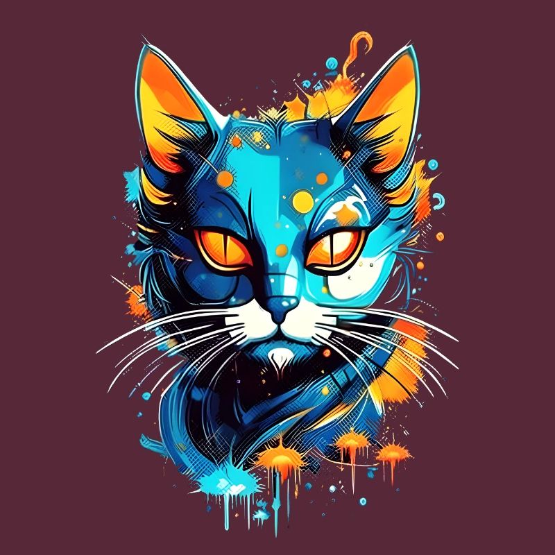 Bunte kosmische Katze