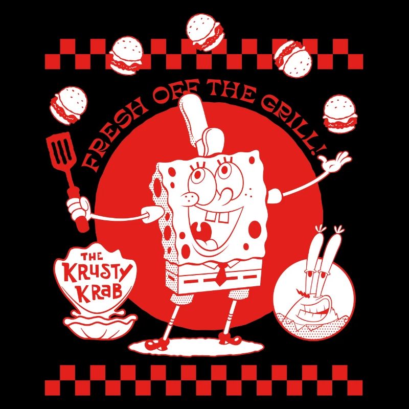 Spongebob Squarepants Red & White Design