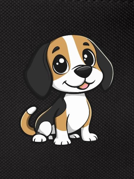 Beagle Hund Comic Niedlich