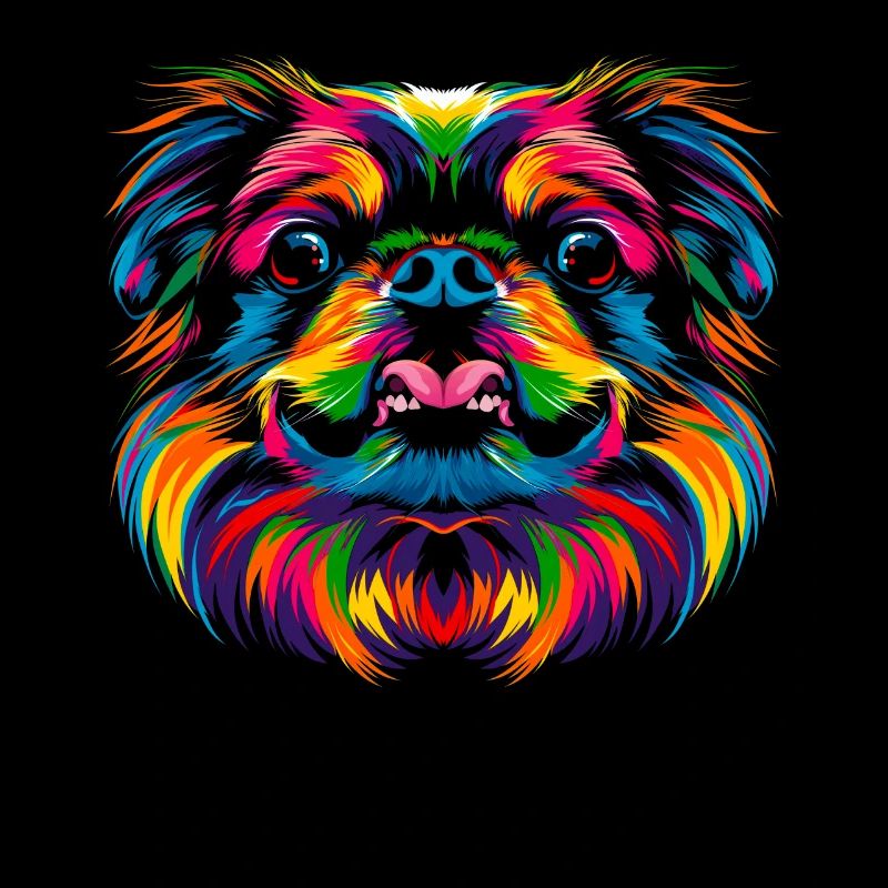 Chien pékinois Popart