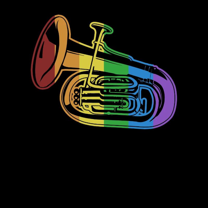 Euphonium LGBT Rainbow Instrument Euphonist