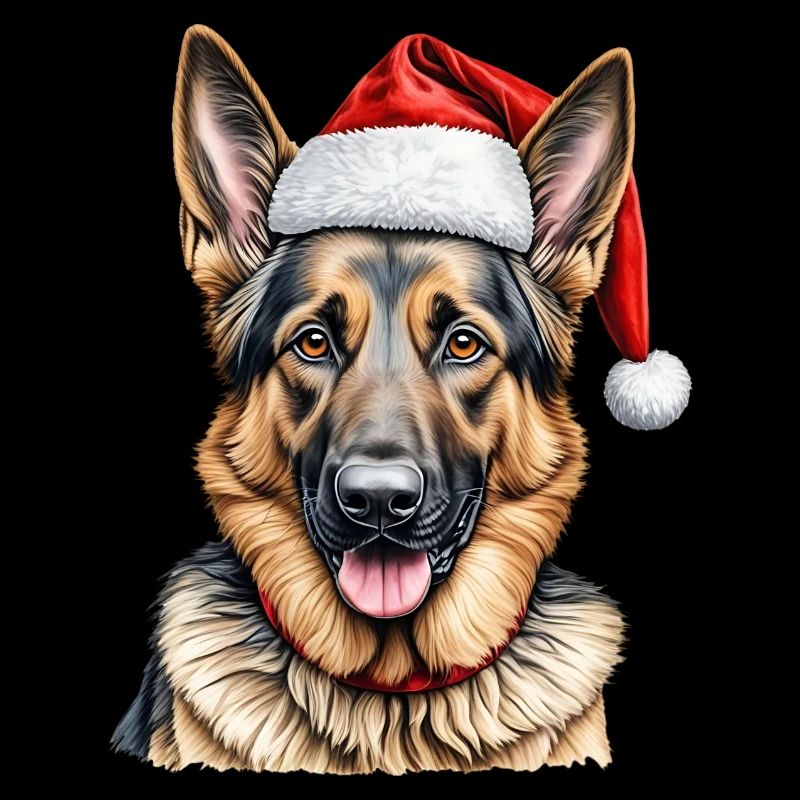 Weihnachten Deutscher Schäferhund