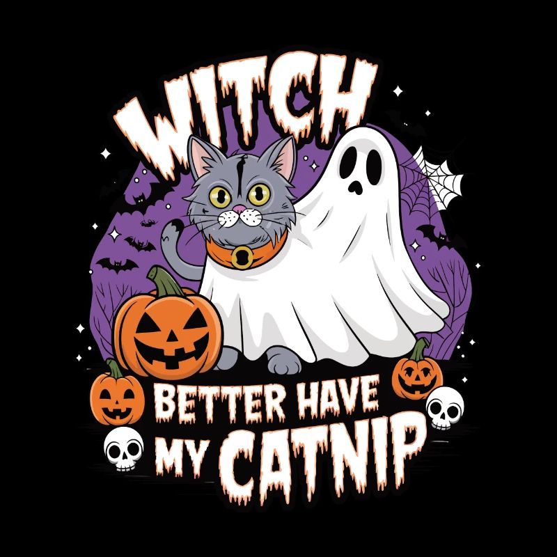 Halloween Cat Forget Candy Give Me A Cat