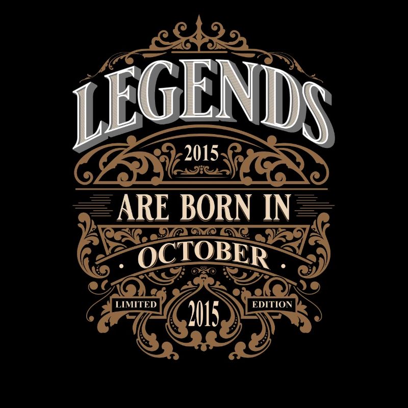 2015 Octobre Né Anniversaire Année de naissance