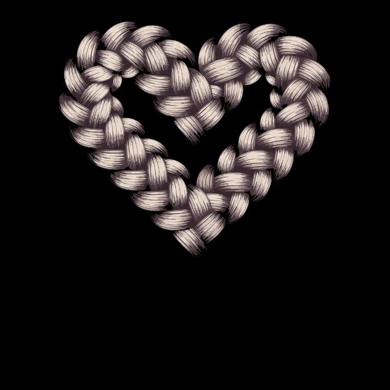 Cable Knit Heart Cable Knit Frame